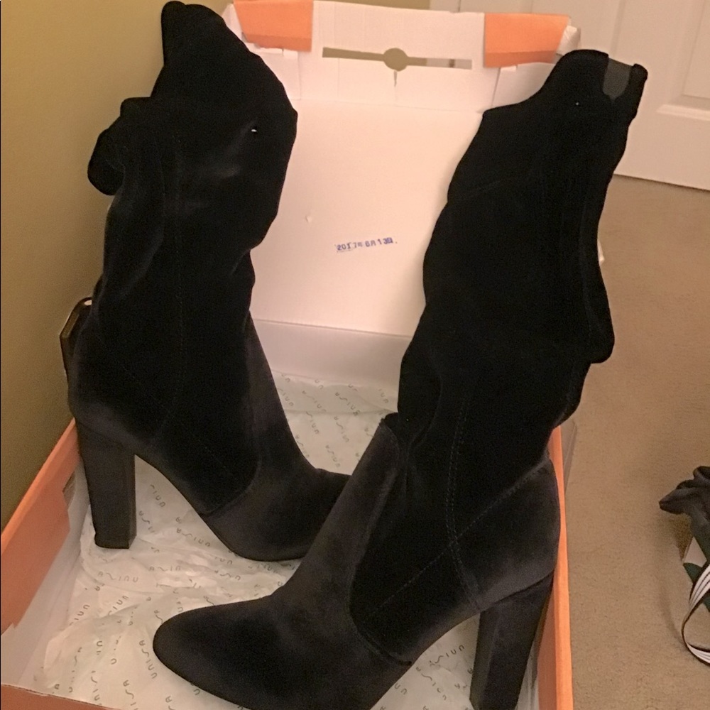 Unisa over the knee velvet boots